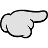 Comic Hand Pointing (Right)
