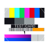 Testbild Fernsehen Bildschirm Sendeschluss Display