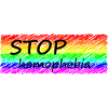 Stop homophobia rainbow LGBT