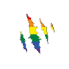 Rainbow Claw Scratch Trace
