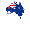 Australia continent flag shirt