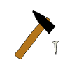 Hammer und Nagel