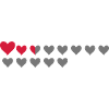Gaming Life Bar Hearts