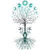 Yggdrasil Albero della Luna Nordico Albero della Vita