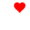 I Love Cats Heart Logo
