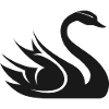 Svane Symbol Illustration Vand Sø Natur Dyr