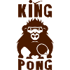Ping-Pong-Schläger Gorilla König