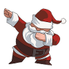 Dabbing Santa Claus dab