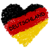 Germany flag heart