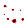 Lustiges Treiber Tshirt mit Einschußlöchern