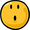 Smiley surprised