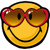 Smiley heart glasses