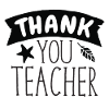 Danke Lehrergeschenk mit Banner