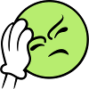 Emoticon Frustration / facepalm emoji (3c)