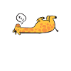 Sleeping giraffe