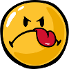Smiley anger detest