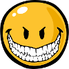Smiley evil grin