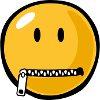 Smiley zipped mouth
