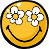 Smiley flower eyes