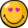 Smiley heart eyes