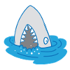 shark with open mouth