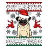 Merry Woofmas Christmas Dog Pug