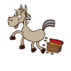 Gold donkey poops gold coins