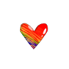 Rainbow heart (gay pride)