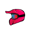 Motocross Helmet Pink