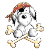 Piraten Hund I Seeräuber Comic