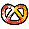 T-shirt humour logo Bretzel Alsace