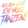 tanzen spruch bunt
