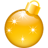Smiley Christmas bauble