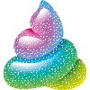 Smiley Glitter Poo