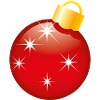 Smiley Christmas bauble