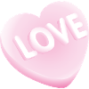 Smiley 'Love' Heart