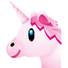 Smiley Unicorn Head