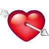 Smiley Heart with arrow