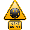 Smiley Shield 'Next 45 years'