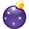 Smiley Christmas bauble