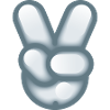Smiley Hand Signal Peace