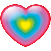 Smiley Rainbow Heart