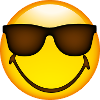 Smiley Glossy Sunglasses