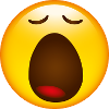 Smiley Glossy Yawning