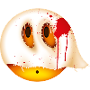 Smiley Glossy Bloody Ghost