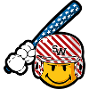 Smiley Baseball Batsman