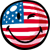 Smiley Flag USA