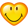 Smiley Glossy Heart