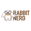 Nerd de lapin avec lapin blanc et brun