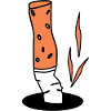 Cigarette cigarette cigarette butts